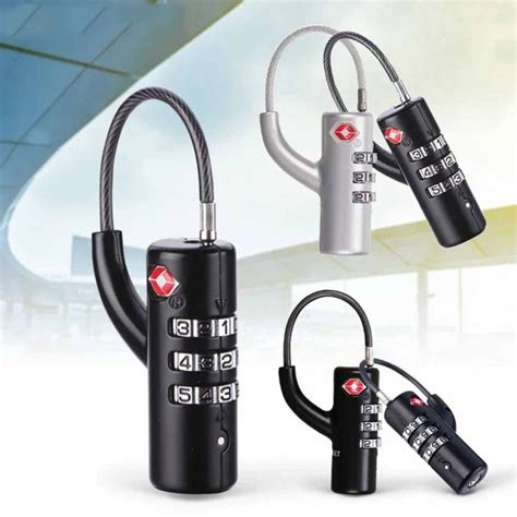 Doublel Steel Cable Tsa Customs Code Lock Overseas Customs Security