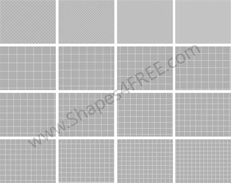 120 Free Photoshop Grid Patterns | Shapes4FREE