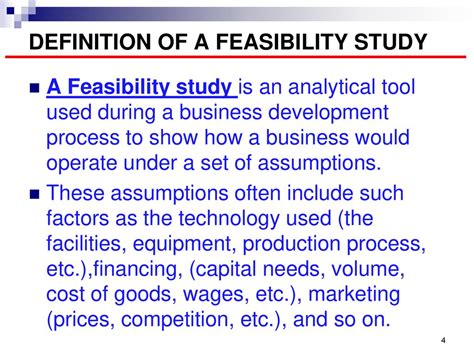 Feasibility Study Meaning Types Purpose Explanation Off