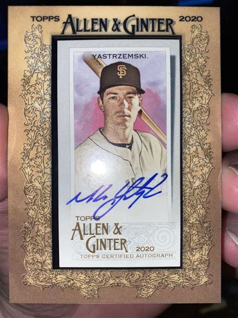 2020 Topps Allen And Ginter Mike Yastrzemski Framed Mini Auto EBay