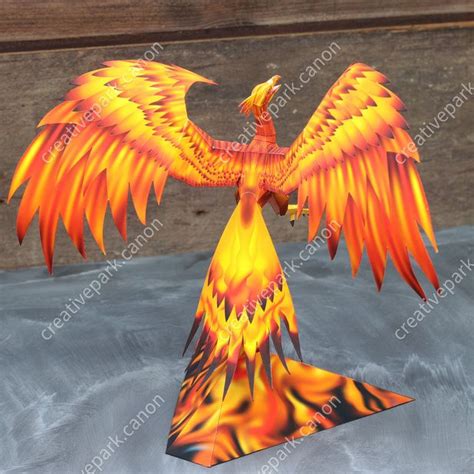 Phoenix mythical creatures animals paper craft – Artofit