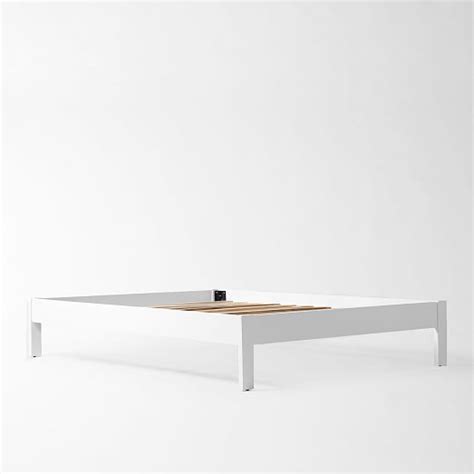 white basic bed frame  rebecca leon blog