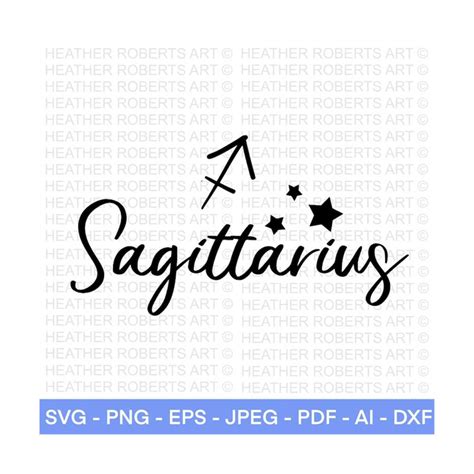 Sagittarius Svg Zodiac Signs Svg Astrology Signs Svg Zodi Inspire