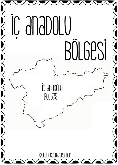 İÇ ANADOLU BÖLGESİ okuloncesi buseyener Etkinlik günleri Hayat