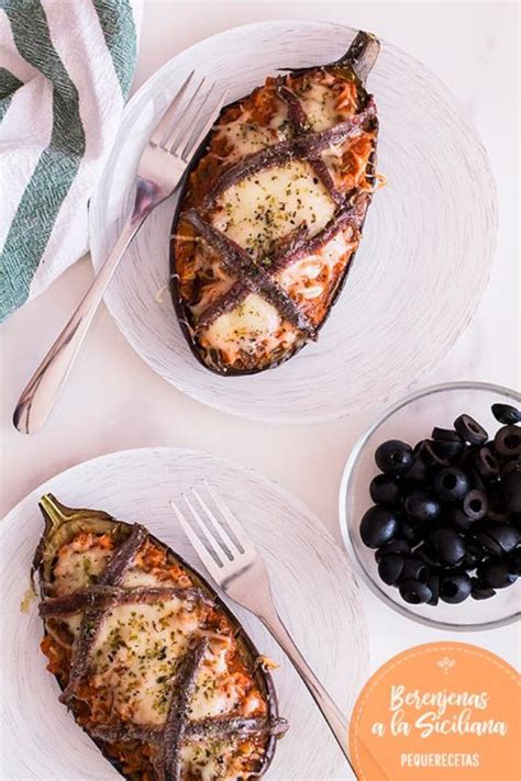 Berenjenas Rellenas De Atún Berenjenas A La Siciliana Pequerecetas