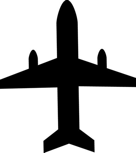 Illustration of airplane in black color. 24836448 Vector Art at Vecteezy