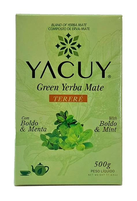 Yacuy Yerba Mate With Boldo And Mint Terere Style Tea G