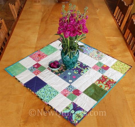 Disappearing 9 Patch Table Topper Quilt Tutorial Table Topper Patterns Quilted Table Runners