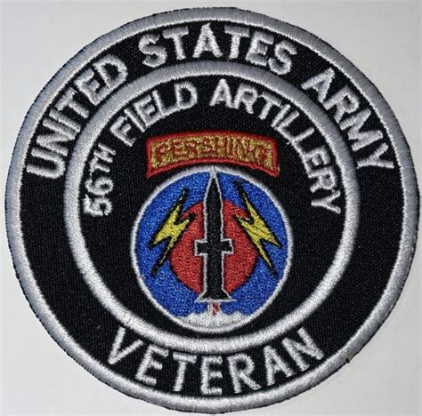 Us Army Th Field Artillery Pershing Veteran Patch Decal Patch Co