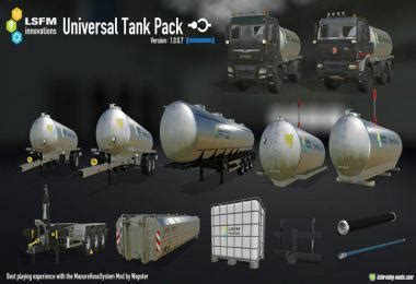 LSFM UNIVERSAL TANKPACK V1 0 0 6 GamesMods Net FS19 FS17 ETS 2 Mods