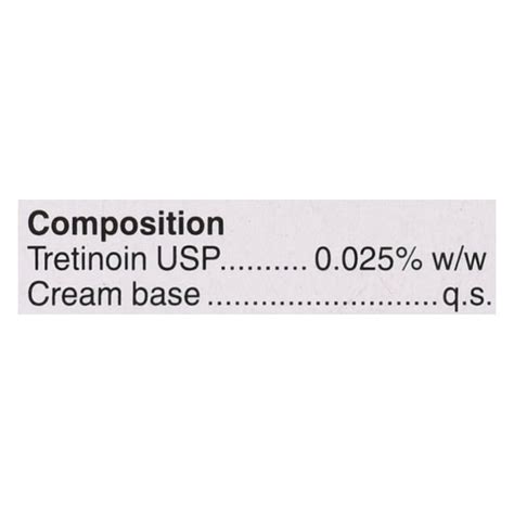 Retino A 0 025 Cream 20gm Price Uses Side Effects Netmeds