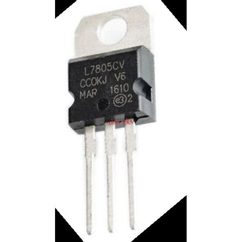 Jual 7805 L7805cv L7805 7805 Lm7805 Ka7805 Penurun Tegangan 5v Shopee Indonesia