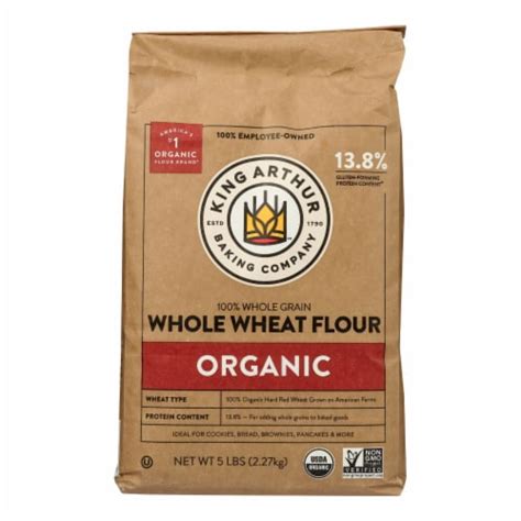 King Arthur Organic Whole Wheat Flour 5 Lb Pack Of 6 Pack Of 6 5