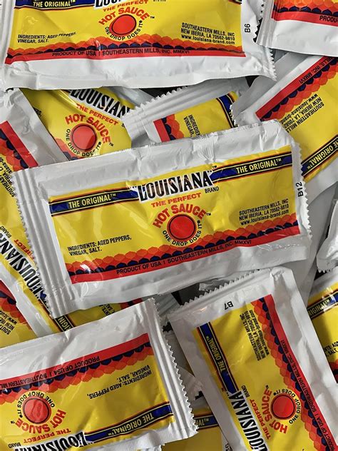 Amazon The Original Louisiana Hot Sauce Packets Louisiana 50 Grocery Gourmet Food