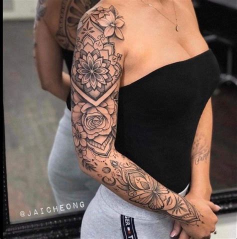 Lace Sleeve Tattoos Feminine Tattoo Sleeves Tattoos For Women Half