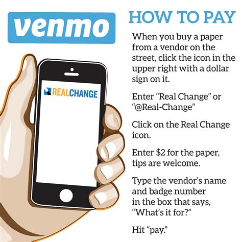 Venmo Your Vendor Real Change