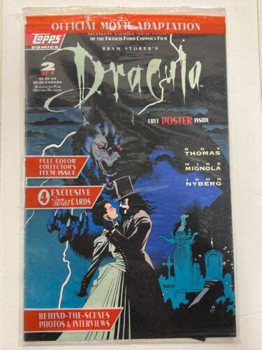 Bram Stokers Dracula 2 Topps Comics 1992 Sealed Polybag W Cards