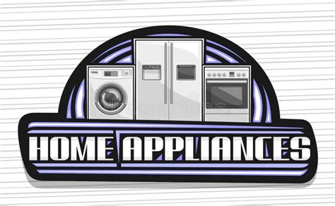 Vector Logo For Home Appliances Stock Vector Illustration Of Display