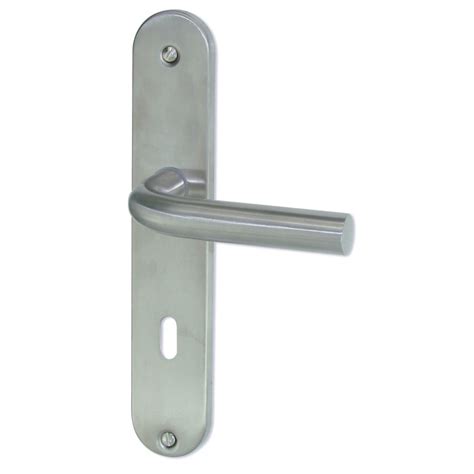 Poign E De Porte Inox Mat Ecume Dt Cl L De Poign E De Porte