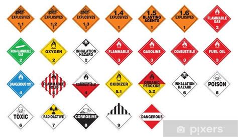 Sticker Hazardous materials - Hazmat Placards - PIXERS.CA