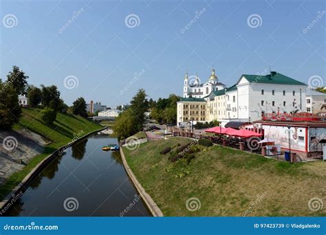The Vitba River in the Old Part of Vitebsk. Stock Image - Image of vita ...