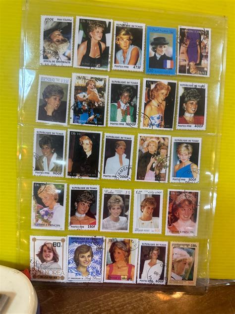 Vintage Stamp The Late Princess Diana Stamp Collection One Lot Pcs