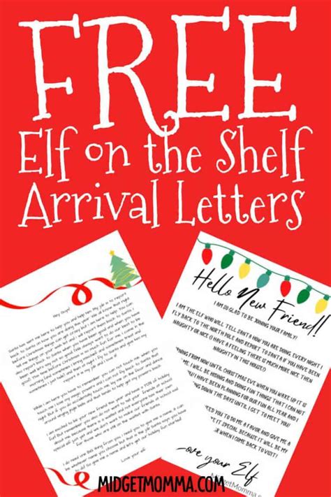 Free Printable Elf On The Shelf Letter