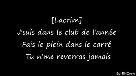 Maître Gims ft Lacrim Ce soir ne sors pas Lyrics YouTube