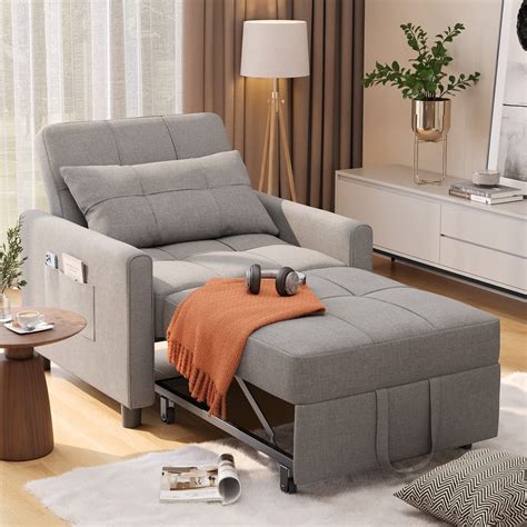 Sofa Beds Chair In Convertible Chair Single Bed Grey Walmart