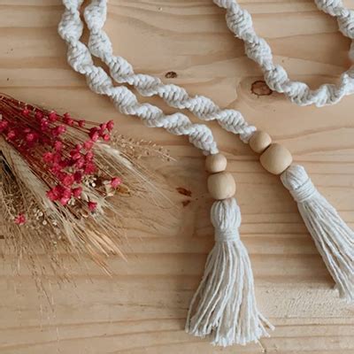 Prendedor De Cortina Tassel Donage Macrame