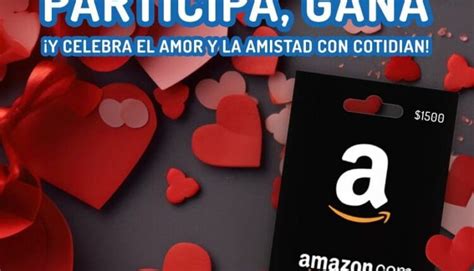 Concurso de San Valentín Cotidian Gana una tarjeta de regalo de Amazon