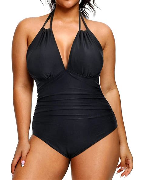 Aqua Eve Plus Size Swimsuits One Piece Bathing Suit For Women Tummy