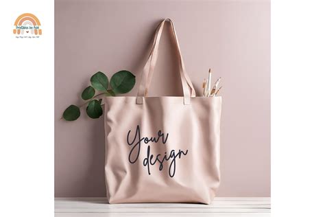 Natural Canvas Totebag Mockup Graphic By Printablesbyashi · Creative Fabrica