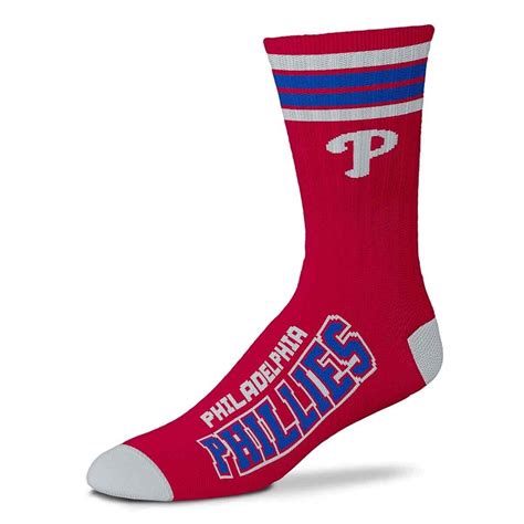 Philadelphia Phillies Logo Youth Size Crew Socks Authentic Mlb Baseball