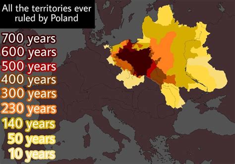 All The Territories That Has Been Ever Ruled By Poland Since Circa 1400