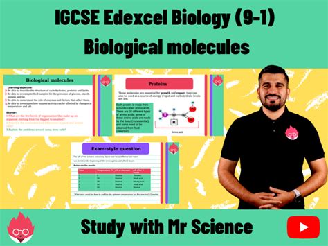 Igcse Edexcel Biology 9 1 Biological Molecules Updated Teaching Resources