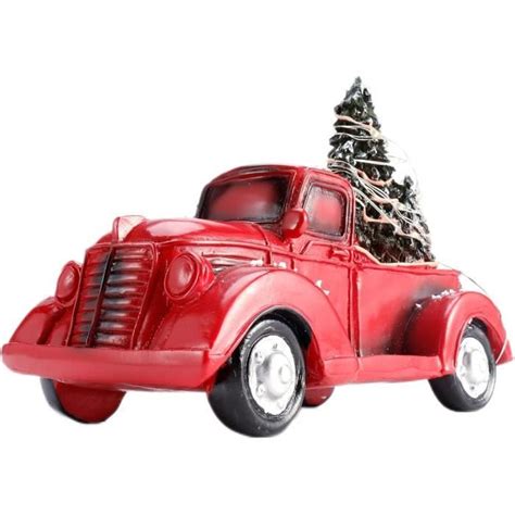 Fehploh Camions De Sapin De Noël Clignotants En Résine Avec Guirlande