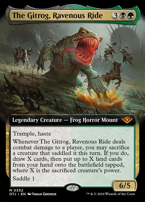 The Gitrog Ravenous Ride Outlaws Of Thunder Junction Variants Foil