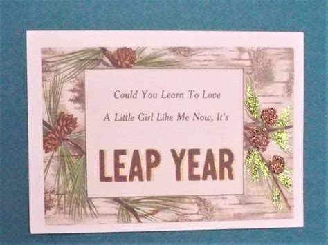 Leap Year Marriage Proposal Card By Thereimaginedpast On Etsy Etsy