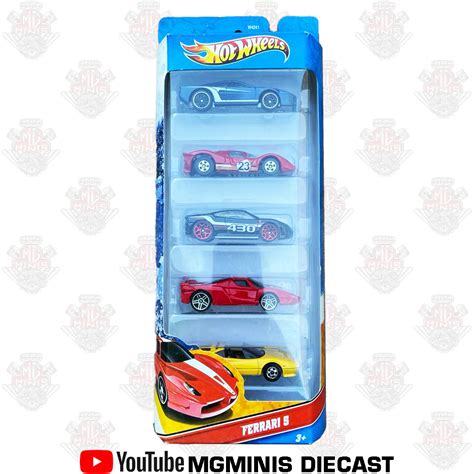 Hot Wheels Ferrari 5 Pack Mgminis Diecast