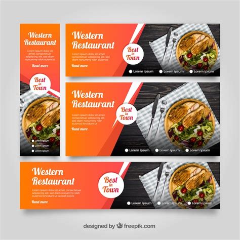 Food Banner Restaurant Vorlage Vektoren Und Illustrationen Zum