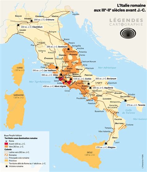 roman italy   century bc  legendescarto maps   web