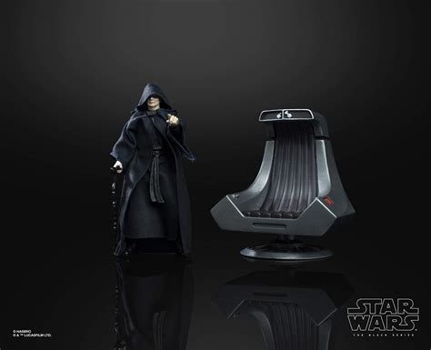 Star Wars The Black Series Emperor Palpatine Action Figure With Throne