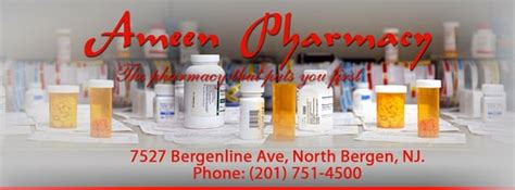 Ameen Pharmacy Updated January 2025 7527 Bergenline Ave North Bergen New Jersey