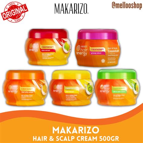 Jual Makarizo Hair Energy Fibertherapy Hair Scalp Creambath Olive