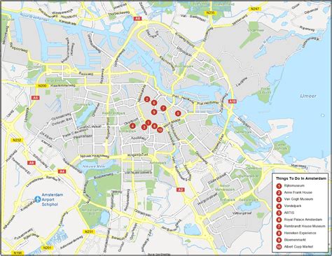 Map of Amsterdam, Netherlands - GIS Geography