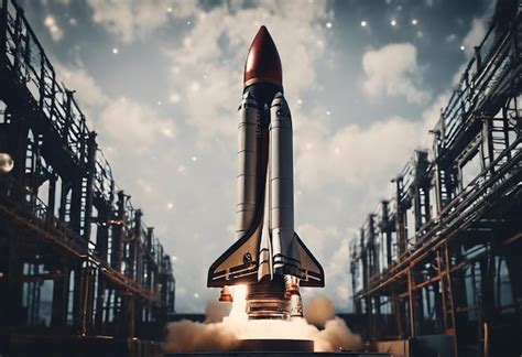 premium ai image rocket ready  liftoff