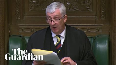 Commons Speaker Accuses Government Of Contempt For Parliament Over