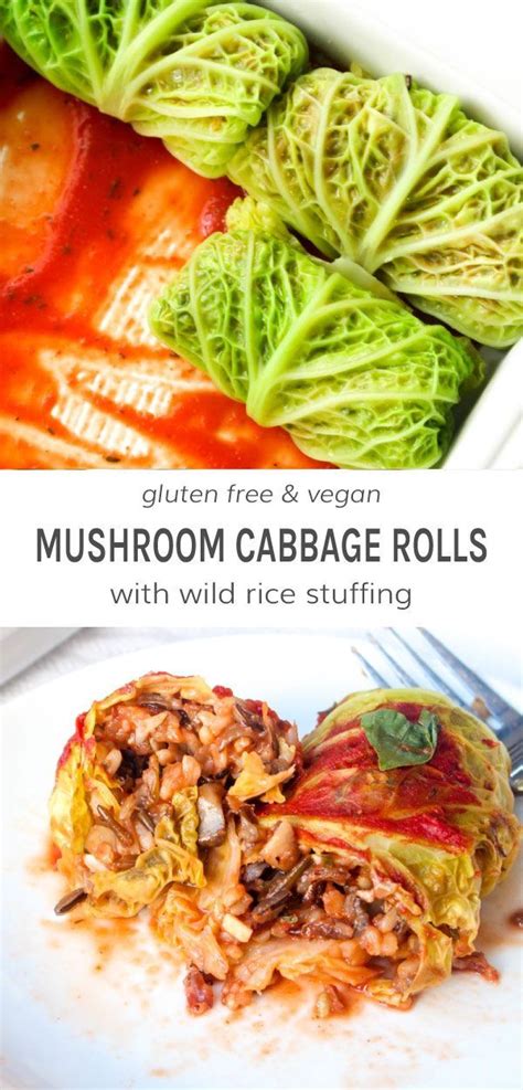 Vegetarian Cabbage Rolls With Wild Rice Mushroom Stuffing Artofit