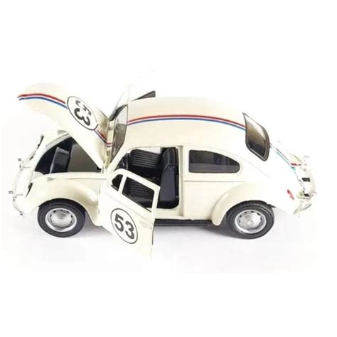 Carrinho De Ferro Fusca Cl Ssico Herbie Miniatura Cole O Submarino